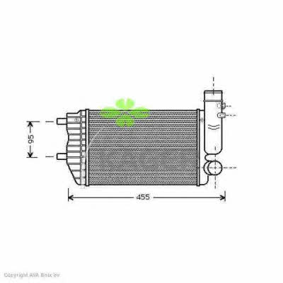 Kager 31-0897 Intercooler, charger 310897