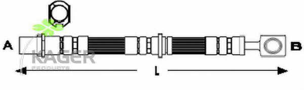 Kager 38-0535 Brake Hose 380535