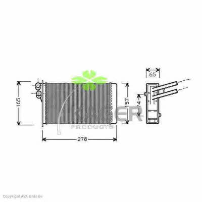 Kager 32-0002 Heat exchanger, interior heating 320002