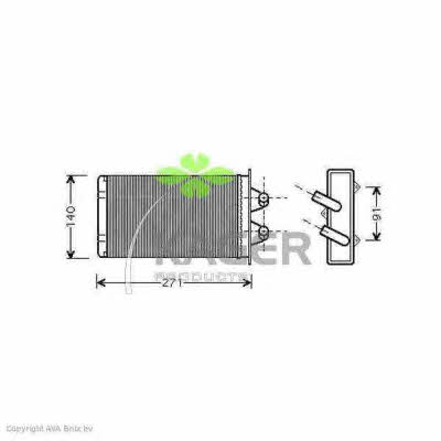 Kager 32-0050 Heat exchanger, interior heating 320050