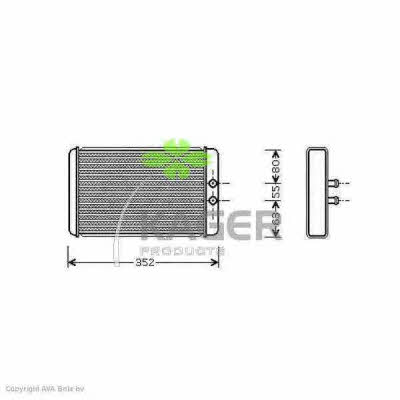 Kager 32-0057 Heat exchanger, interior heating 320057