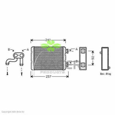 Kager 32-0181 Heat exchanger, interior heating 320181
