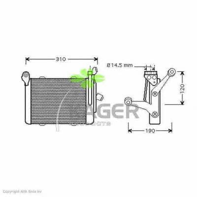 Kager 31-3690 Oil cooler 313690