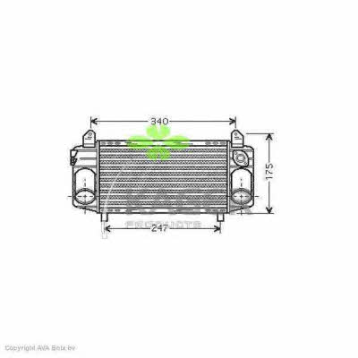 Kager 31-3888 Intercooler, charger 313888