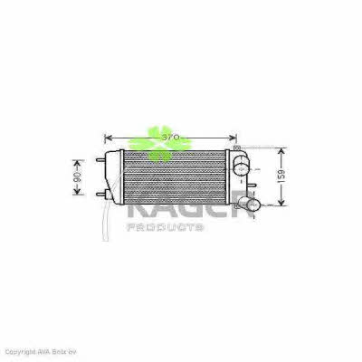 Kager 31-3937 Intercooler, charger 313937
