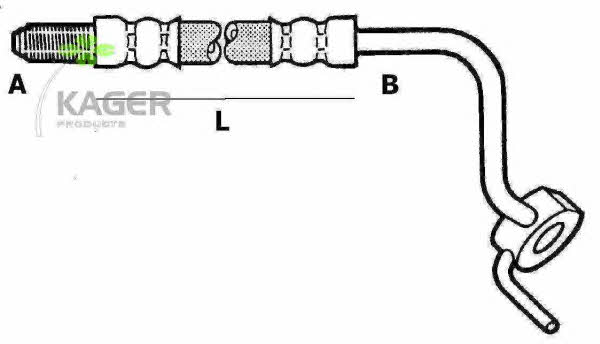 Kager 38-1152 Brake Hose 381152