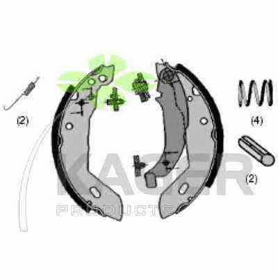 Kager 34-0018 Brake shoe set 340018