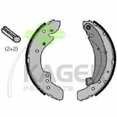 Kager 34-0078 Brake shoe set 340078