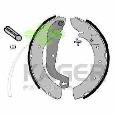 Kager 34-0126 Brake shoe set 340126