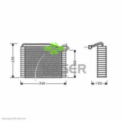 Kager 94-5023 Air conditioner evaporator 945023