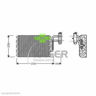 Kager 94-5227 Air conditioner evaporator 945227
