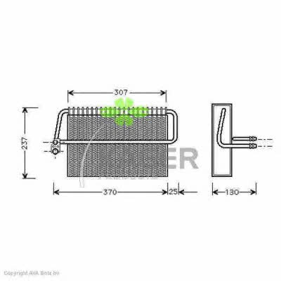 Kager 94-5229 Air conditioner evaporator 945229