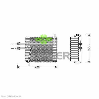Kager 94-5632 Air conditioner evaporator 945632