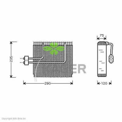 Kager 94-5637 Air conditioner evaporator 945637