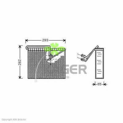 Kager 94-5643 Air conditioner evaporator 945643