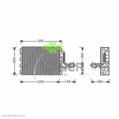 Kager 94-5723 Air conditioner evaporator 945723