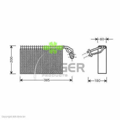 Kager 94-5739 Air conditioner evaporator 945739