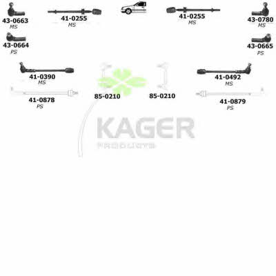 Kager 80-0039 Wheel suspension 800039