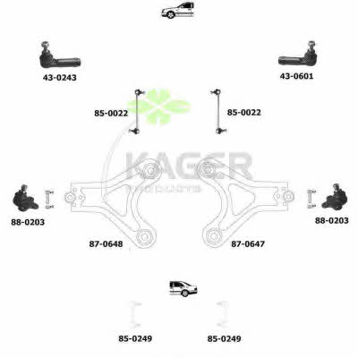  80-0073 Wheel suspension 800073