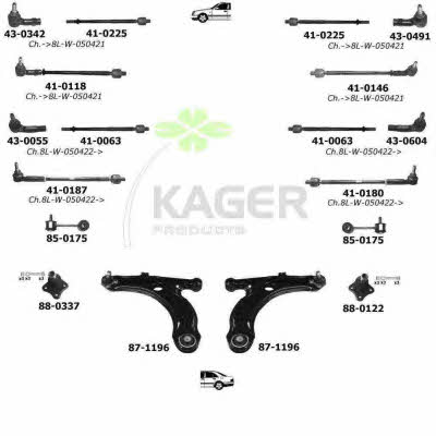 Kager 80-0079 Wheel suspension 800079