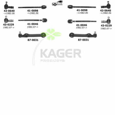 Kager 80-0102 Wheel suspension 800102