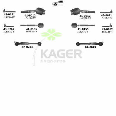 Kager 80-0128 Wheel suspension 800128