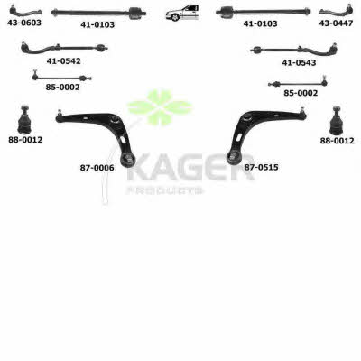  80-0129 Wheel suspension 800129