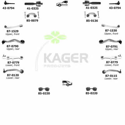 Kager 80-0140 Wheel suspension 800140