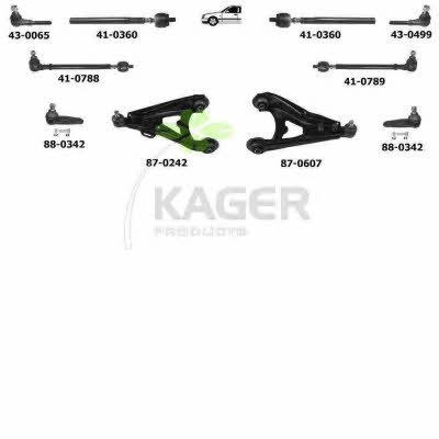 Kager 80-0162 Wheel suspension 800162