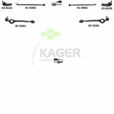 Kager 80-0167 Wheel suspension 800167