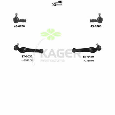 Kager 80-0215 Wheel suspension 800215