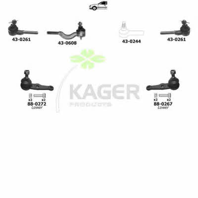 Kager 80-0227 Wheel suspension 800227