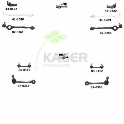 Kager 80-0243 Wheel suspension 800243