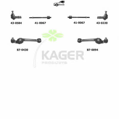 Kager 80-0266 Wheel suspension 800266