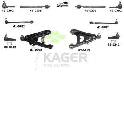 Kager 80-0280 Wheel suspension 800280