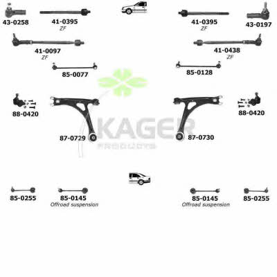  80-0291 Wheel suspension 800291