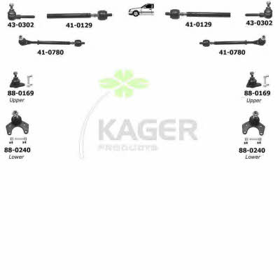 Kager 80-0302 Wheel suspension 800302