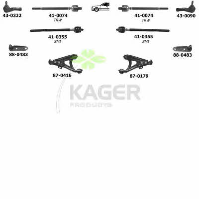 Kager 80-0305 Wheel suspension 800305