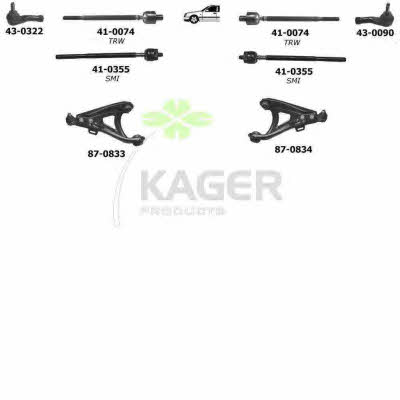 Kager 80-0315 Wheel suspension 800315