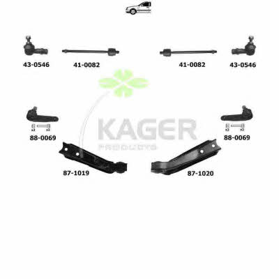 Kager 80-0355 Wheel suspension 800355