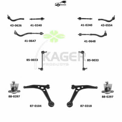 Kager 80-0366 Wheel suspension 800366