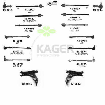Kager 80-0381 Wheel suspension 800381
