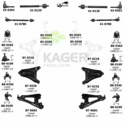 Kager 80-0385 Wheel suspension 800385