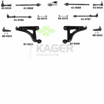 Kager 80-0403 Wheel suspension 800403