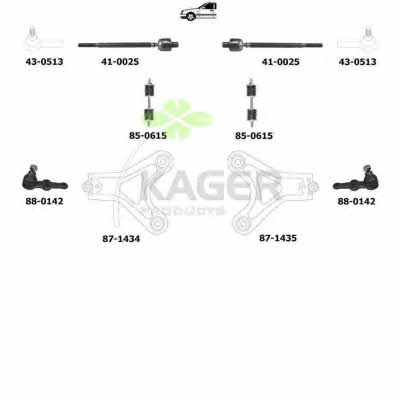 Kager 80-0425 Wheel suspension 800425