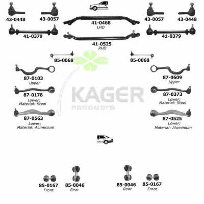 Kager 80-0450 Wheel suspension 800450