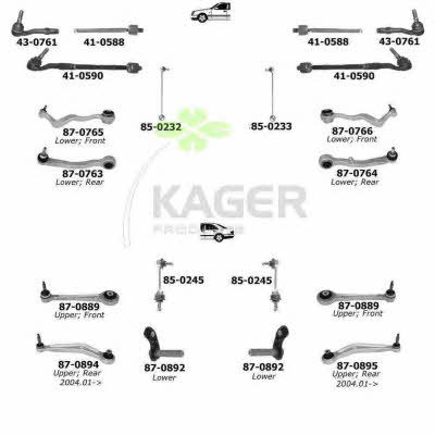 Kager 80-0453 Wheel suspension 800453