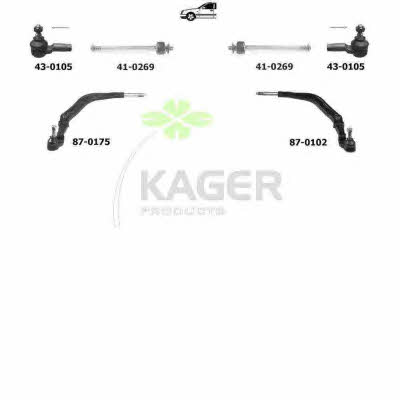 Kager 80-0472 Wheel suspension 800472