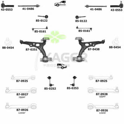  80-0497 Wheel suspension 800497