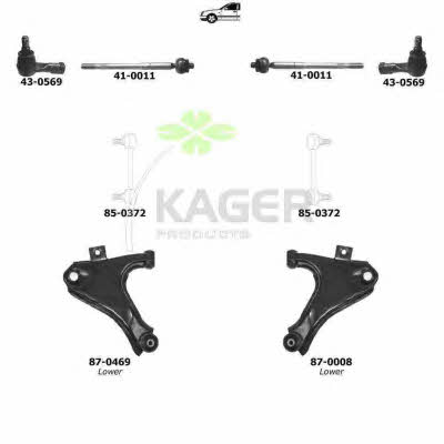 Kager 80-0524 Wheel suspension 800524